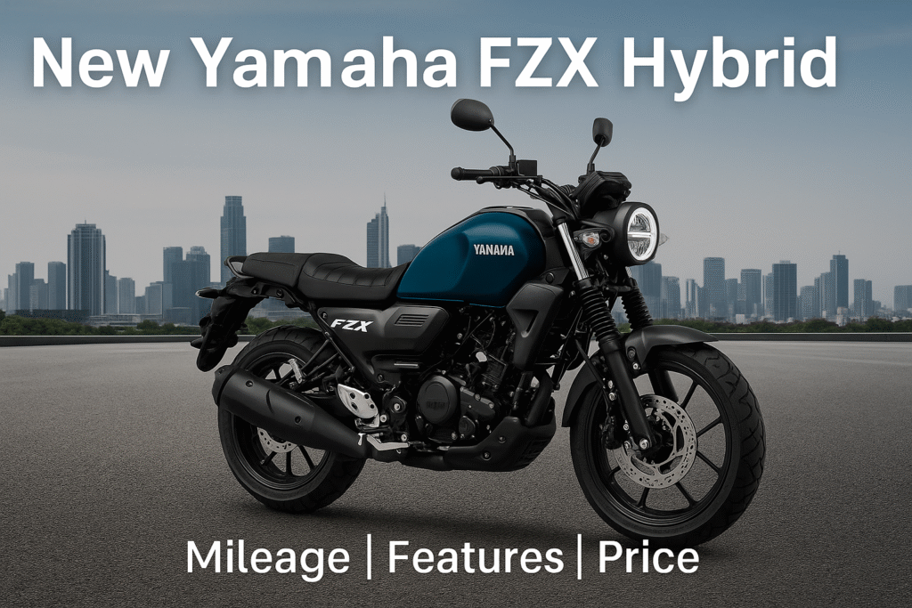 Yamaha FZX Hybrid बाइक के खास फीचर्स – 149cc इंजन, हाइब्रिड पावर असिस्ट, Bluetooth कनेक्टिविटी, USB चार्जिंग पोर्ट, LED हेडलाइट और सिंगल चैनल ABS के साथ