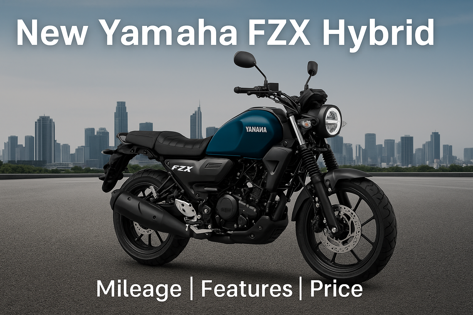 Yamaha FZX Hybrid बाइक के खास फीचर्स – 149cc इंजन, हाइब्रिड पावर असिस्ट, Bluetooth कनेक्टिविटी, USB चार्जिंग पोर्ट, LED हेडलाइट और सिंगल चैनल ABS के साथ